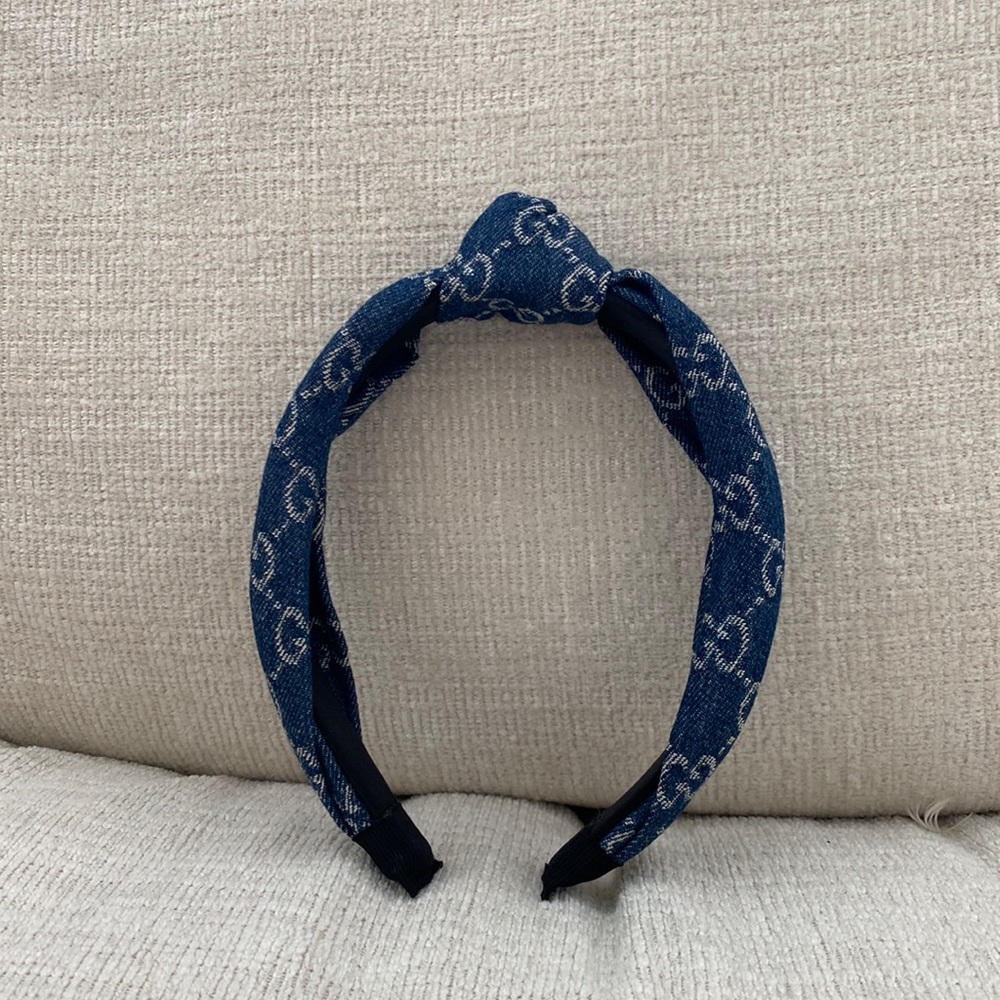 Denim Gucci headband